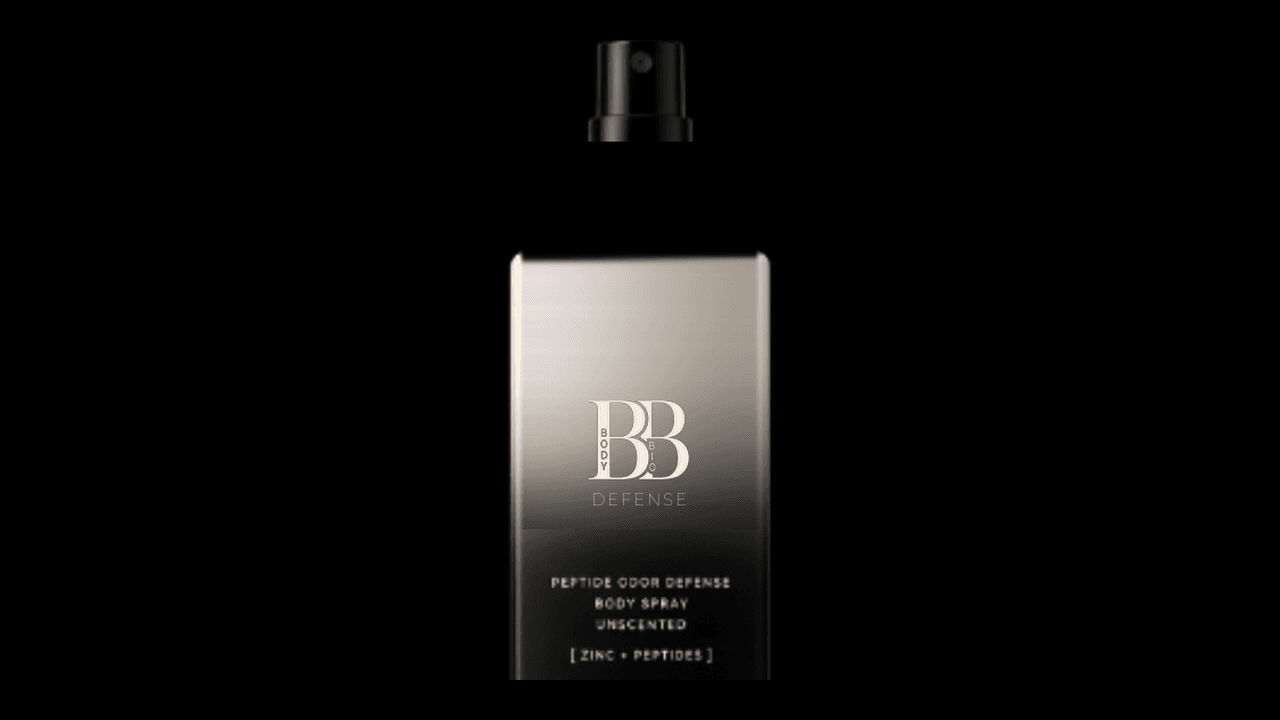 BB Defense Body Spray — Front